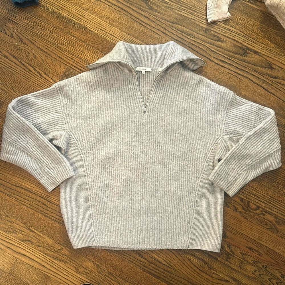 Vince grey cashmere wool sweater